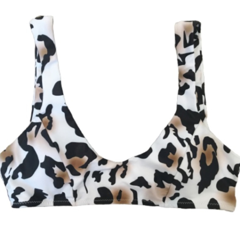 Leopard print bikini top